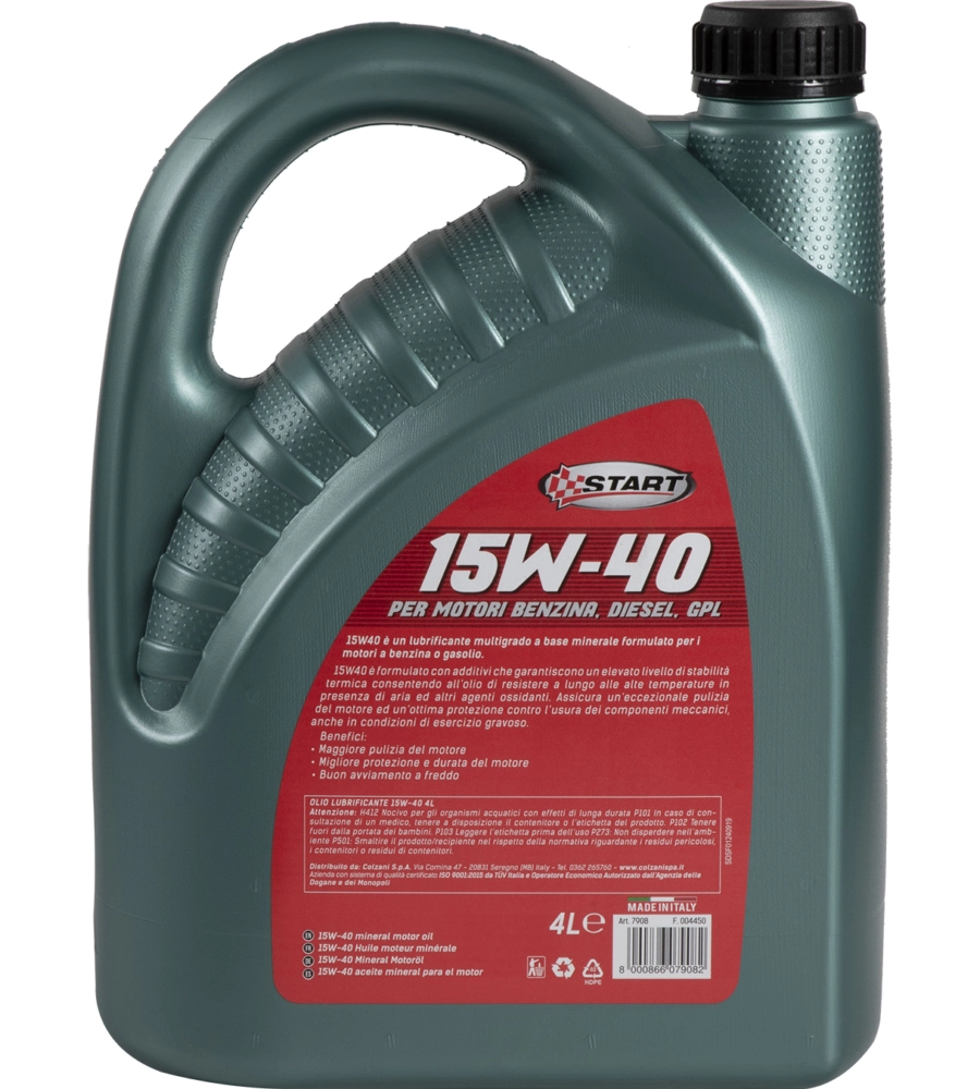 OLIO ONEDRIVE LUBRIFICANTE MINERALE 4L 15W40 PER MOTORI DIESEL E GPL